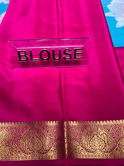 Pure Mysore Silk Saree.