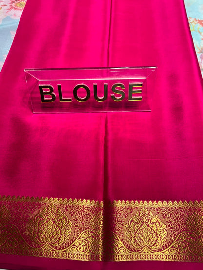 Pure Mysore Silk Saree.