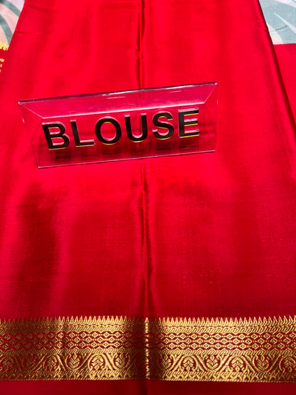 Pure Mysore Silk Saree.