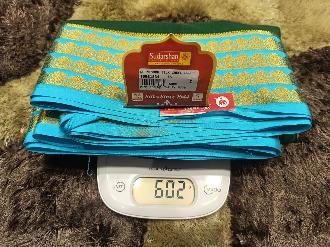 Pure Mysore Silk Saree.