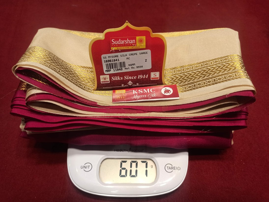 Pure Mysore Silk Saree.