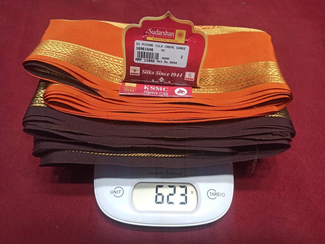 Pure Mysore Silk Saree.