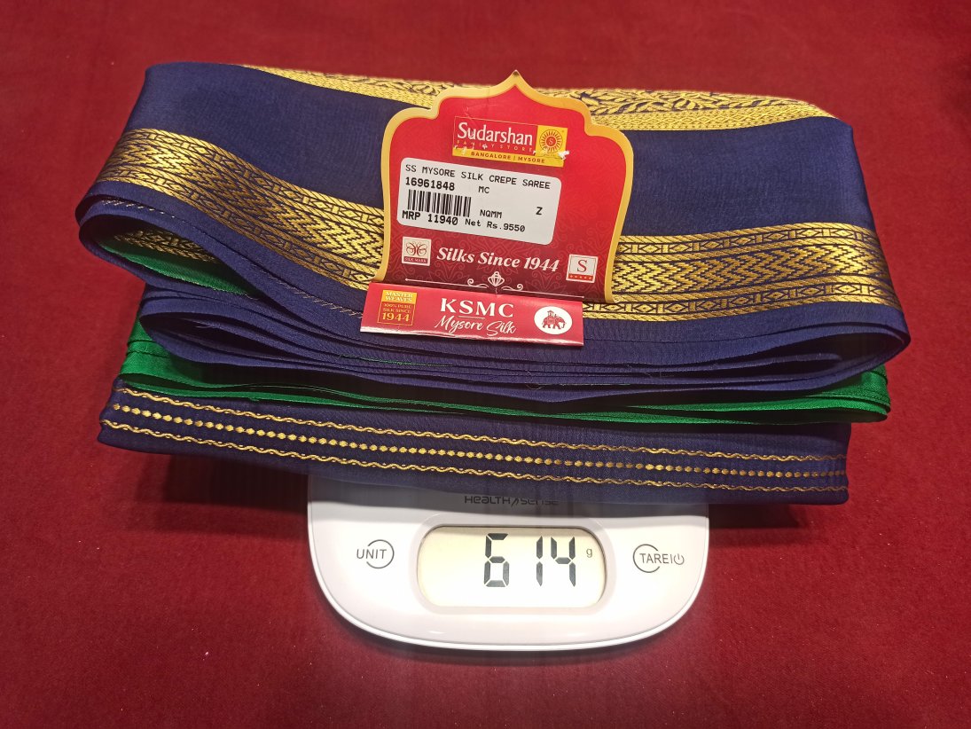 Pure Mysore Silk Saree.