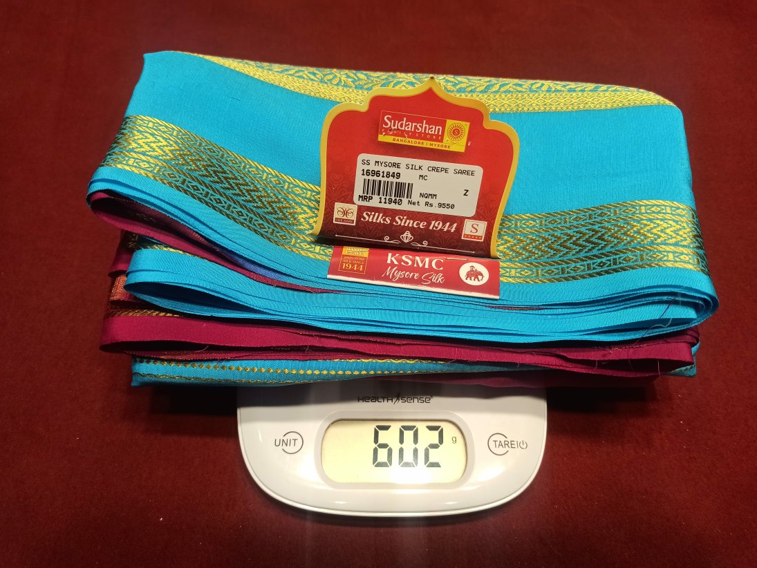 Pure Mysore Silk Saree.