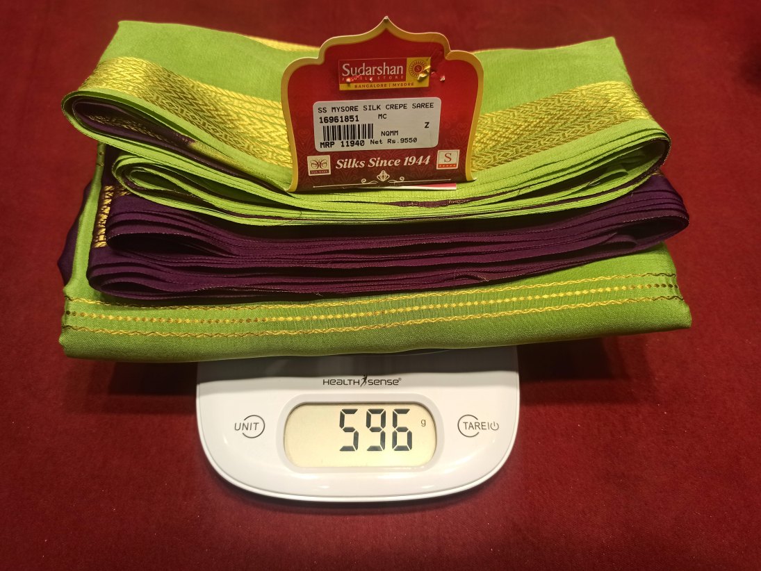 Pure Mysore Silk Saree.