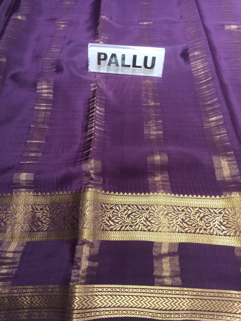 Pure Mysore Silk Saree.