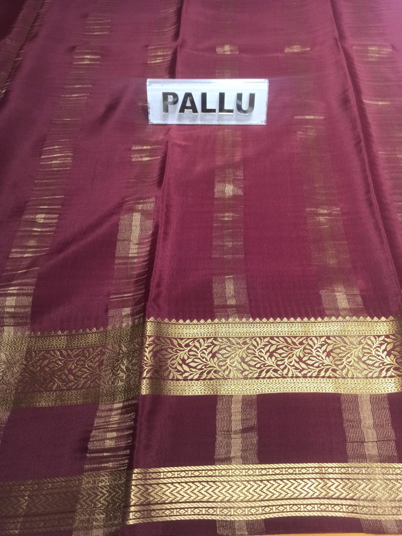 Pure Mysore Silk Saree.
