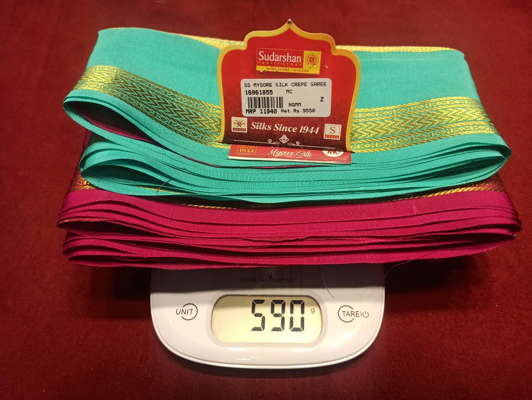 Pure Mysore Silk Saree.