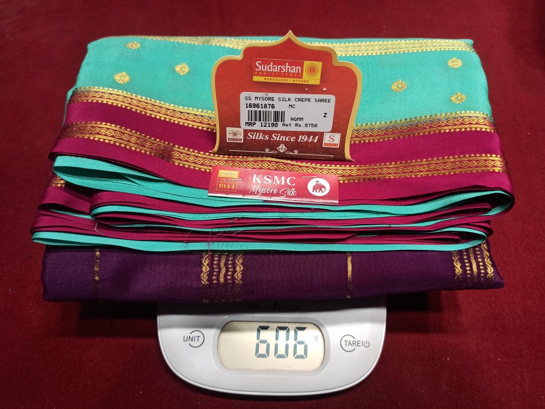 Pure Mysore Silk Saree.