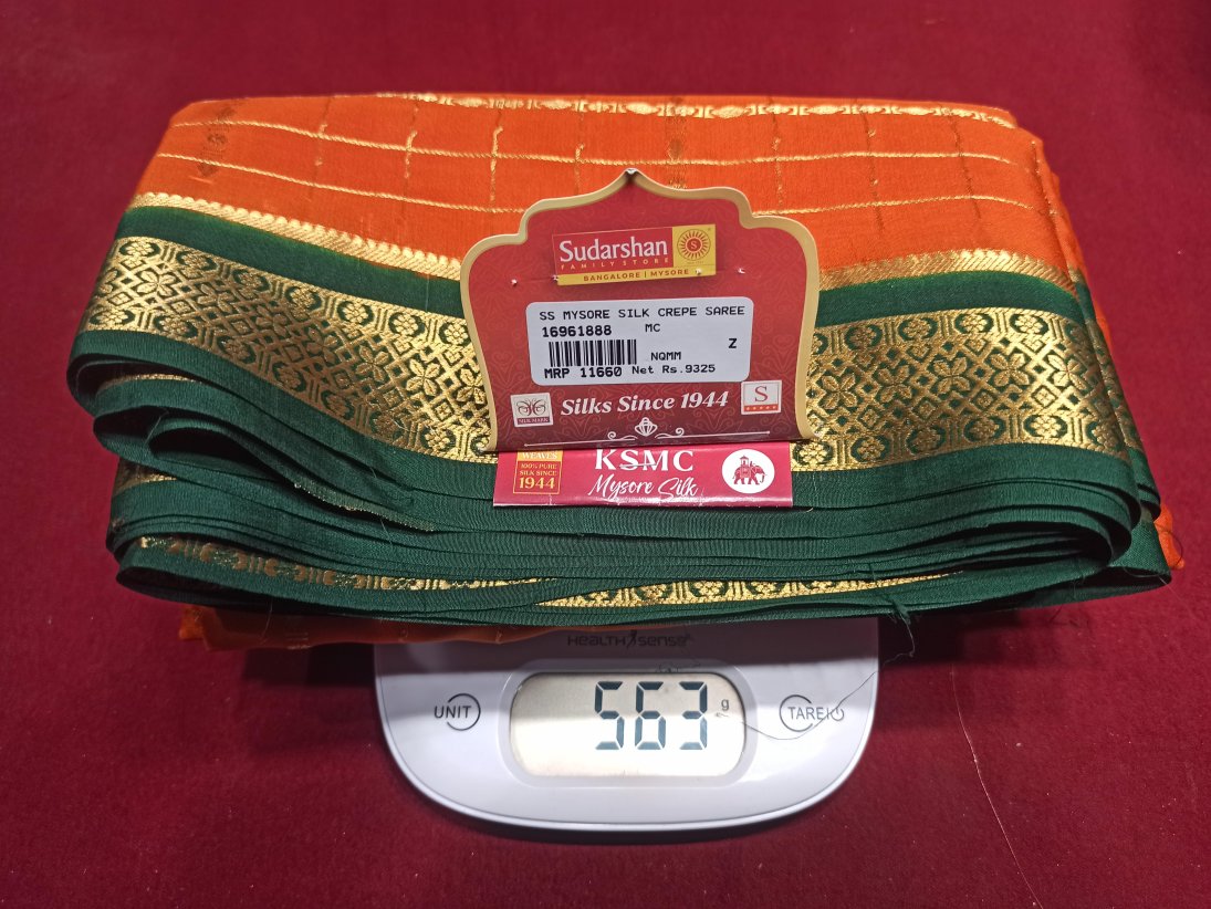 Pure Mysore Silk Saree.