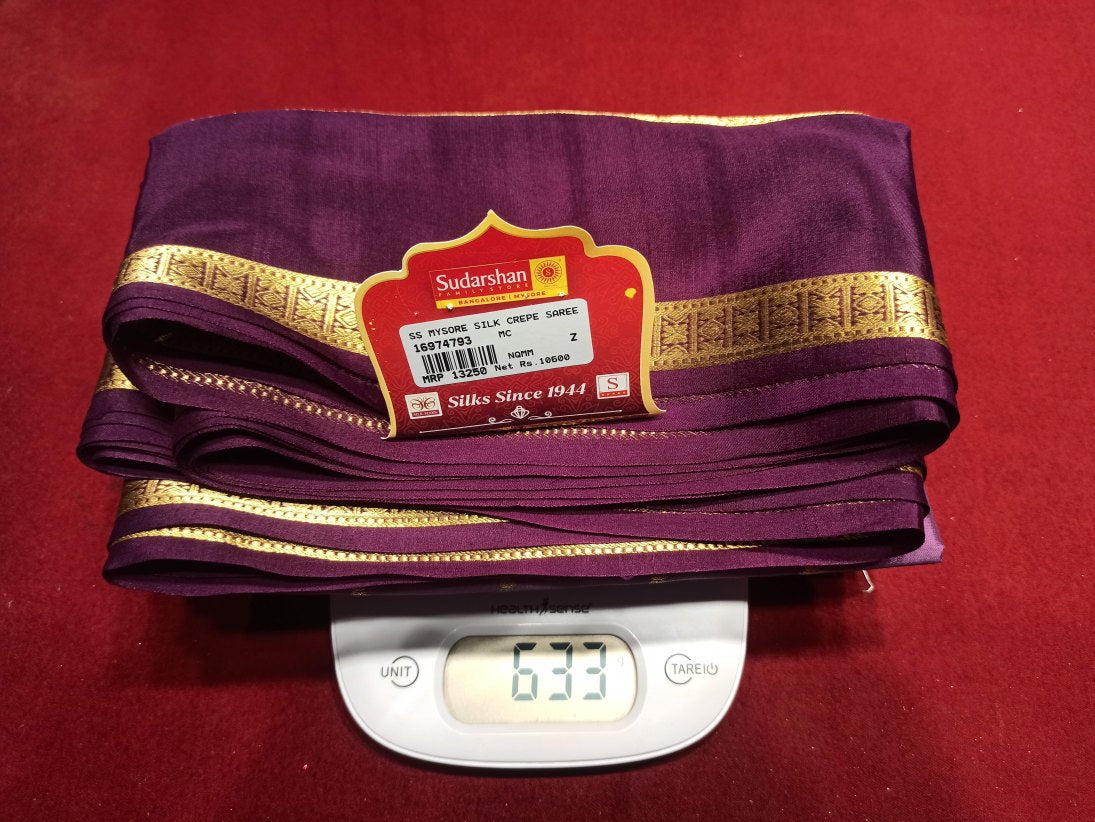 Pure Mysore Silk Saree.