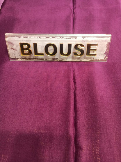 Pure Mysore Silk Saree.