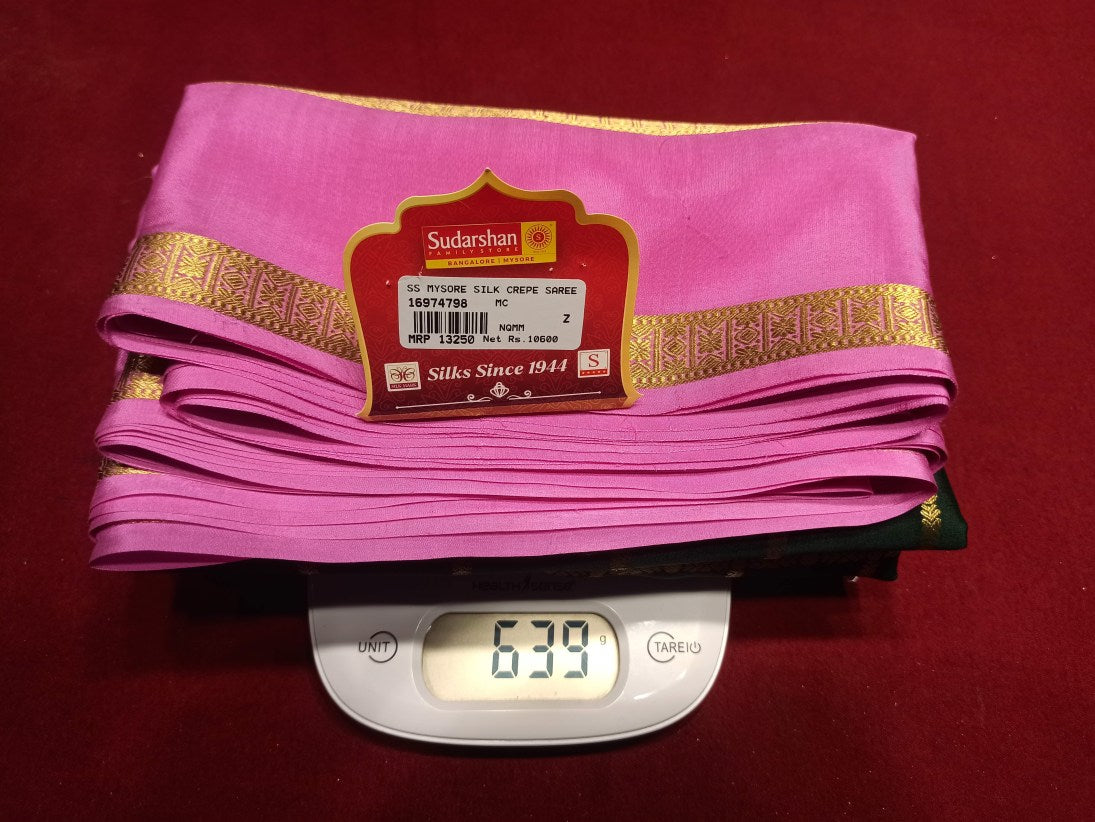 Pure Mysore Silk Saree.