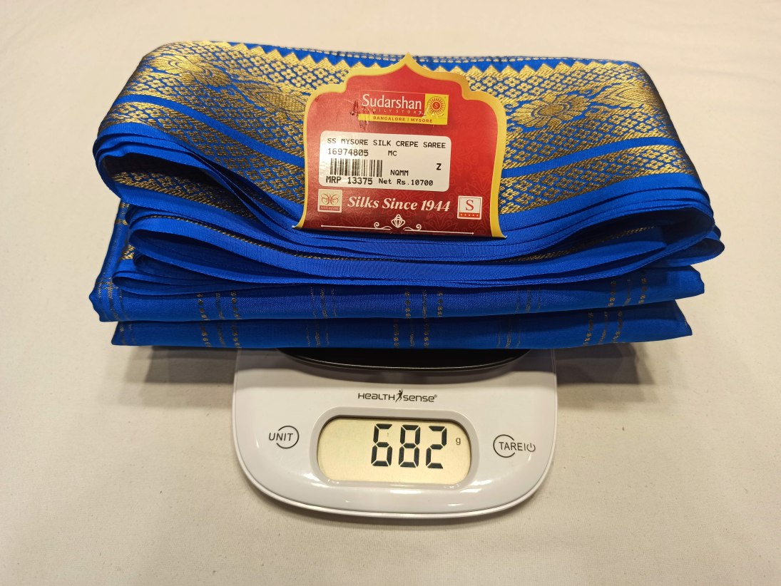 Pure Mysore Silk Saree.