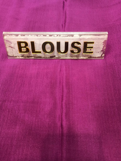 Pure Mysore Silk Saree.