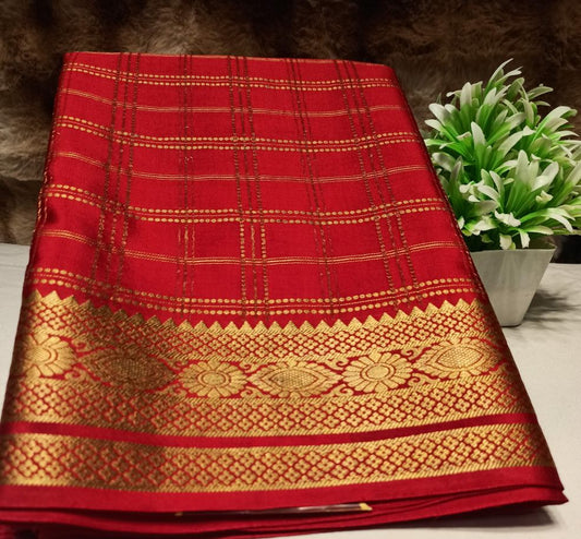 Pure Mysore Silk Saree.
