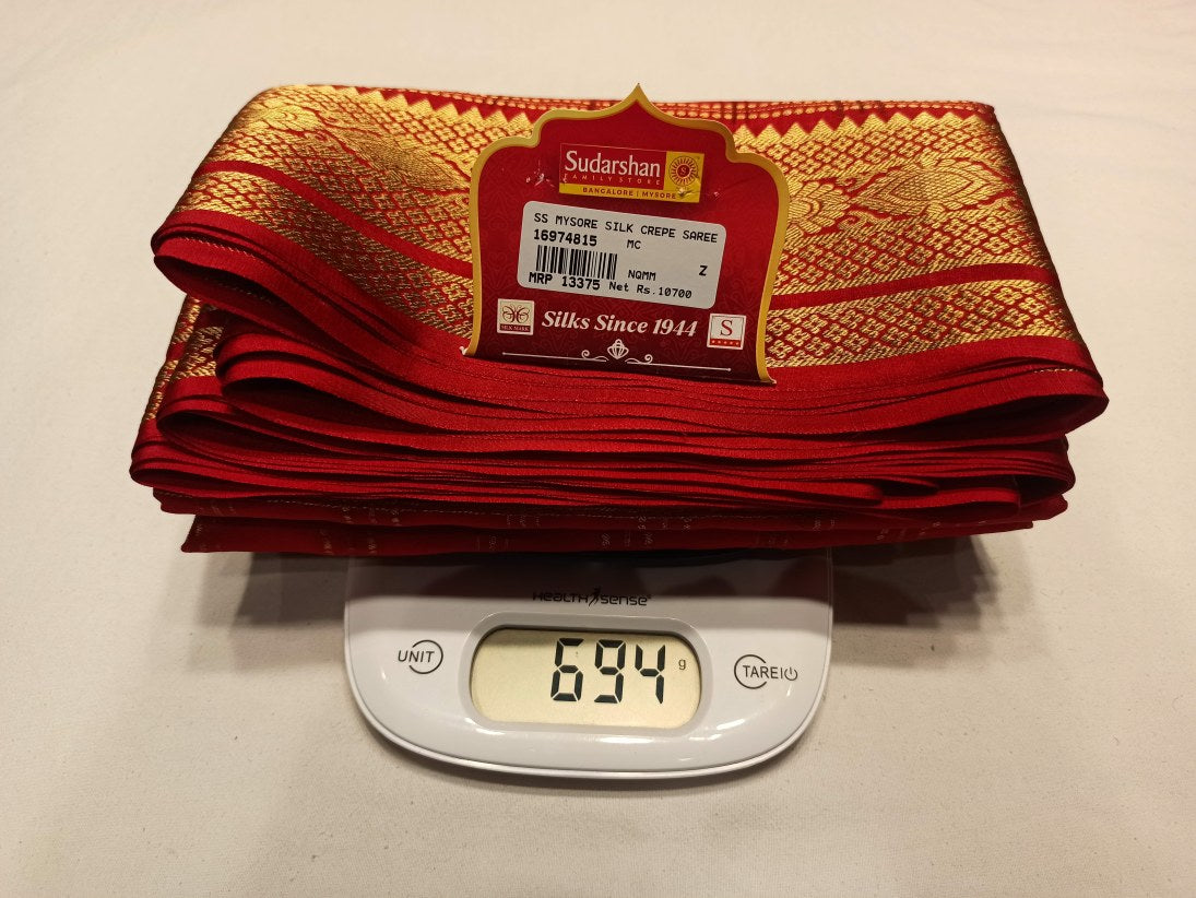 Pure Mysore Silk Saree.