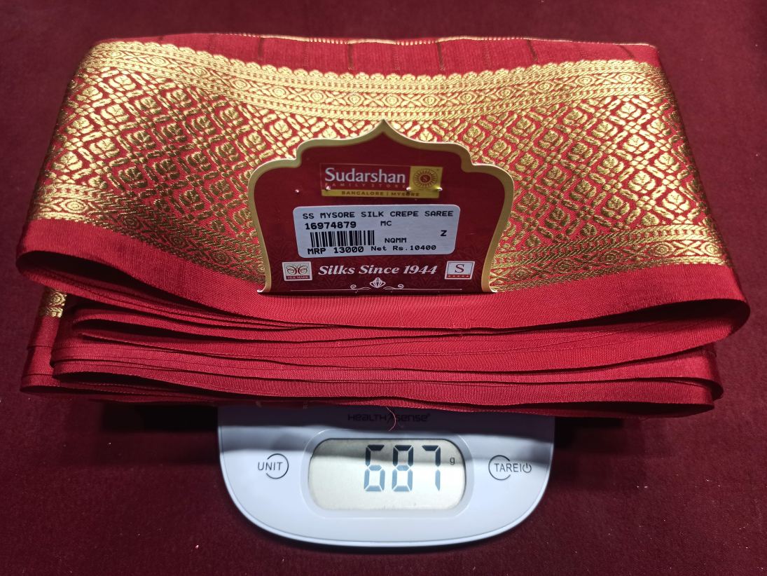 Pure Mysore Silk Saree.