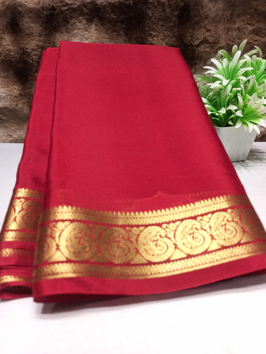 Pure Mysore Silk Saree (60 Grams )