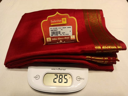 Pure Mysore Silk Saree (60 Grams )