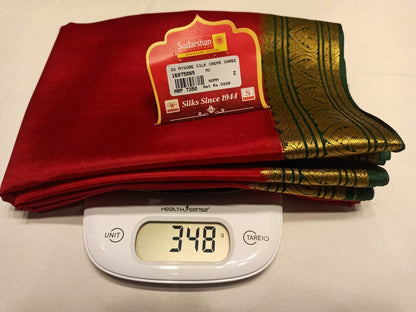 Pure Mysore Silk Saree (60 Grams )
