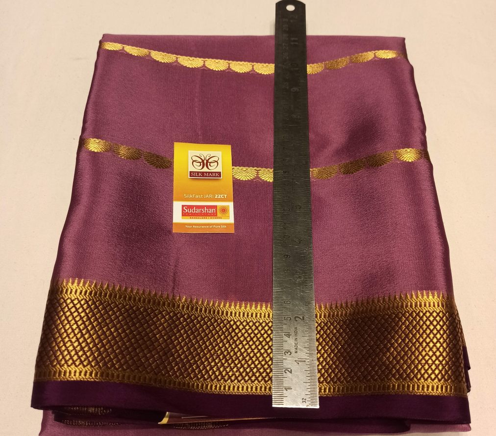 Pure Mysore Silk Saree.