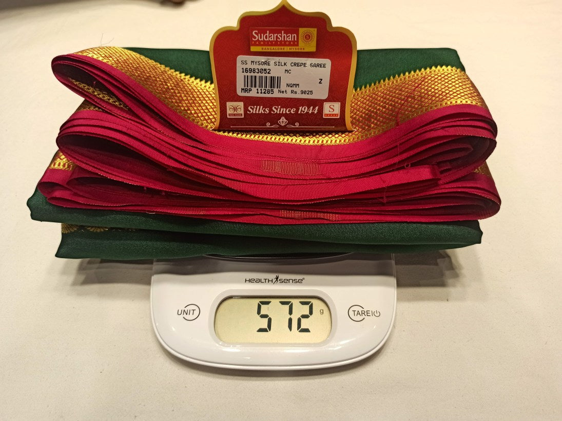 Pure Mysore Silk Saree.