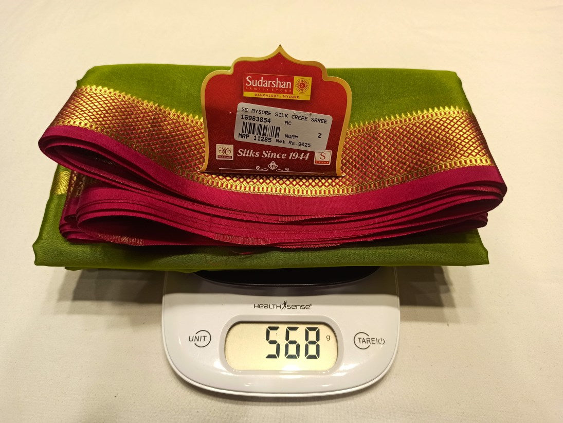 Pure Mysore Silk Saree.