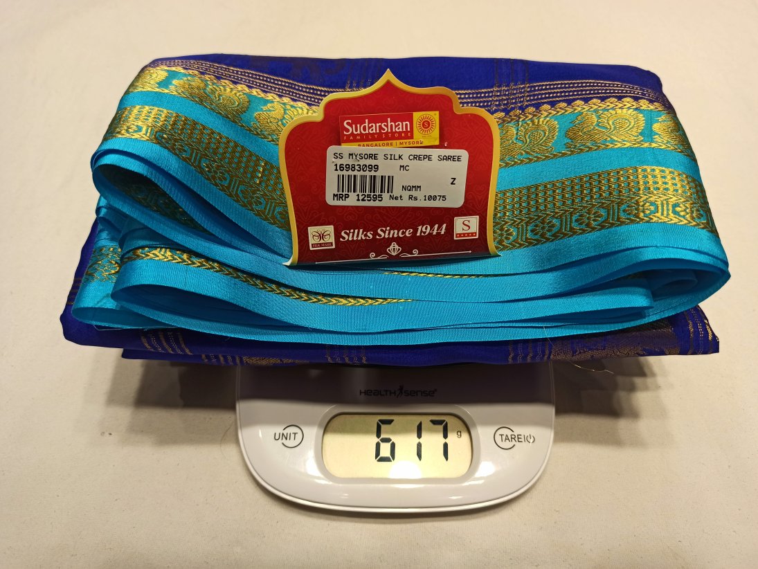 Pure Mysore Silk Saree.