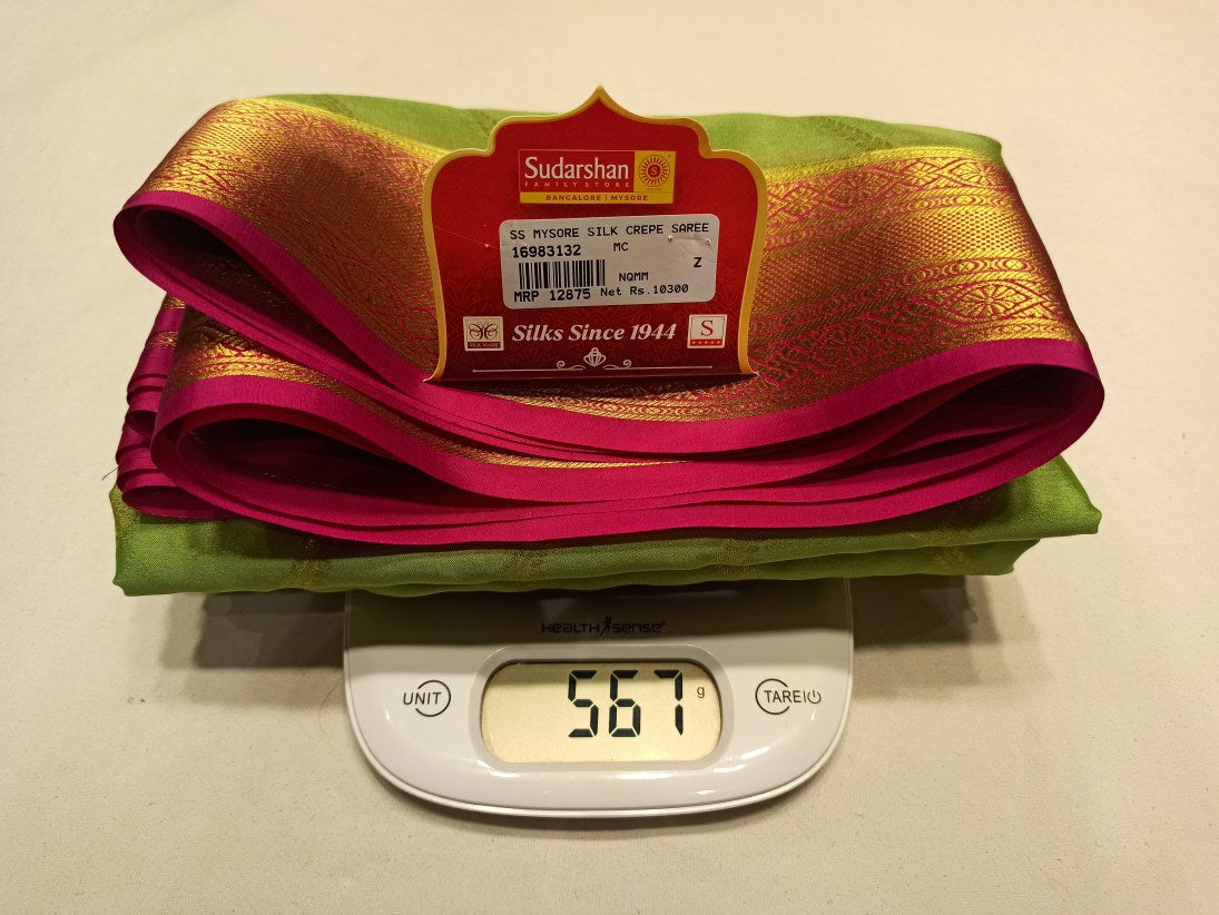 Pure Mysore Silk Saree.