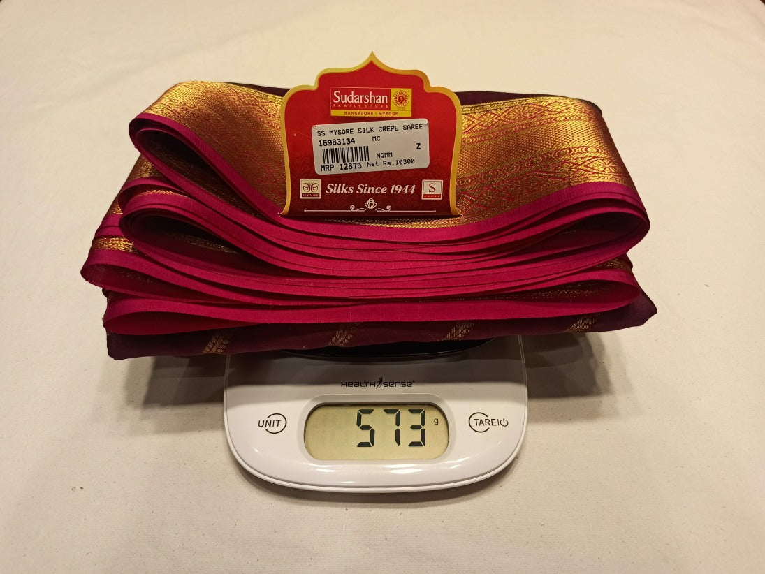 Pure Mysore Silk Saree.