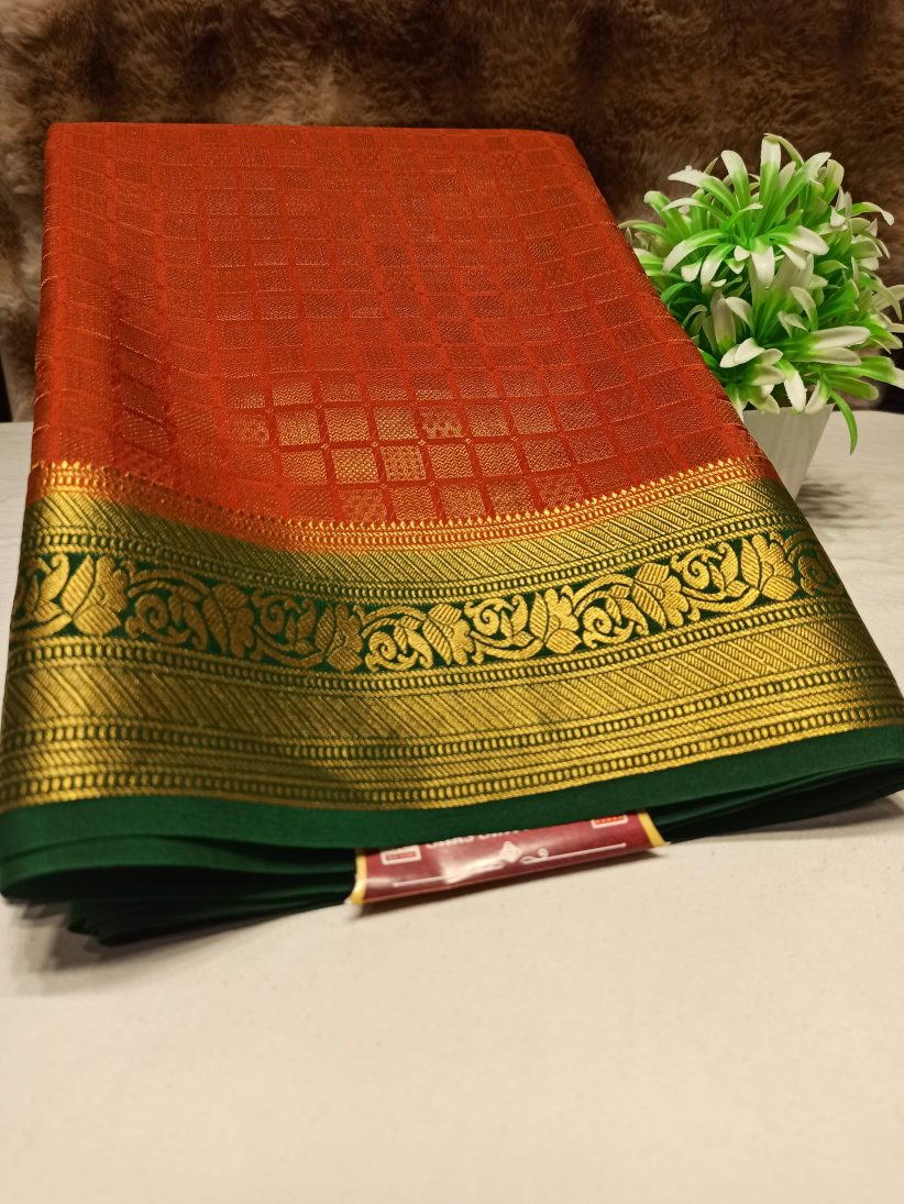 Pure Mysore Silk Saree.