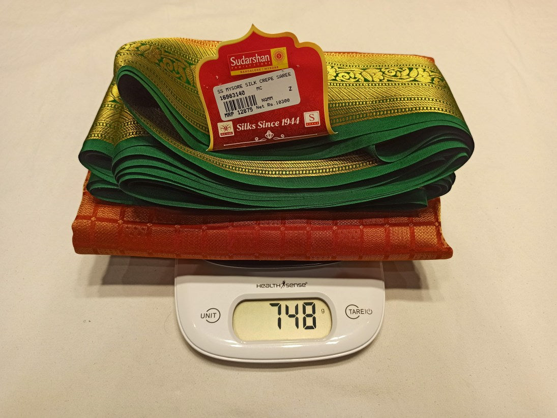 Pure Mysore Silk Saree.