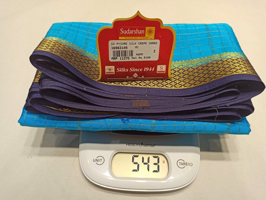 Pure Mysore Silk Saree.