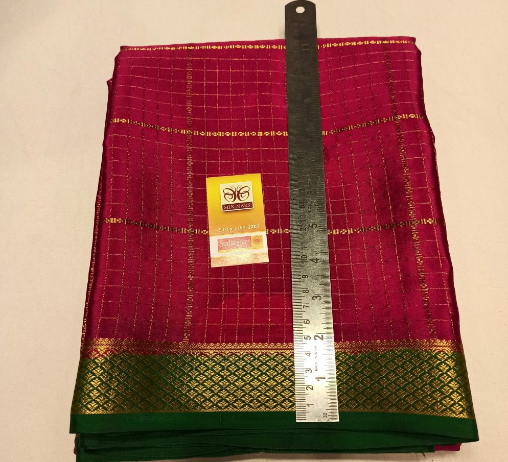Pure Mysore Silk Saree.