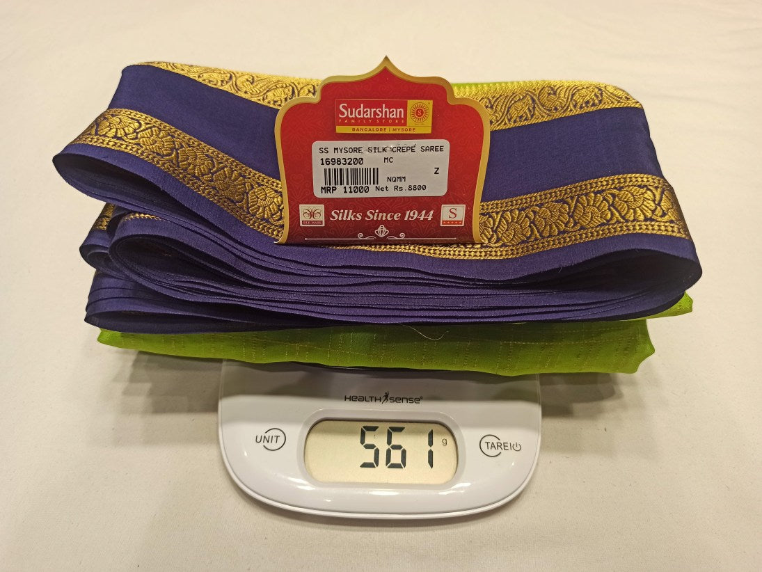 Pure Mysore Silk Saree.