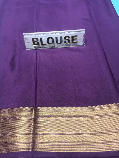 Pure Mysore Silk Saree.