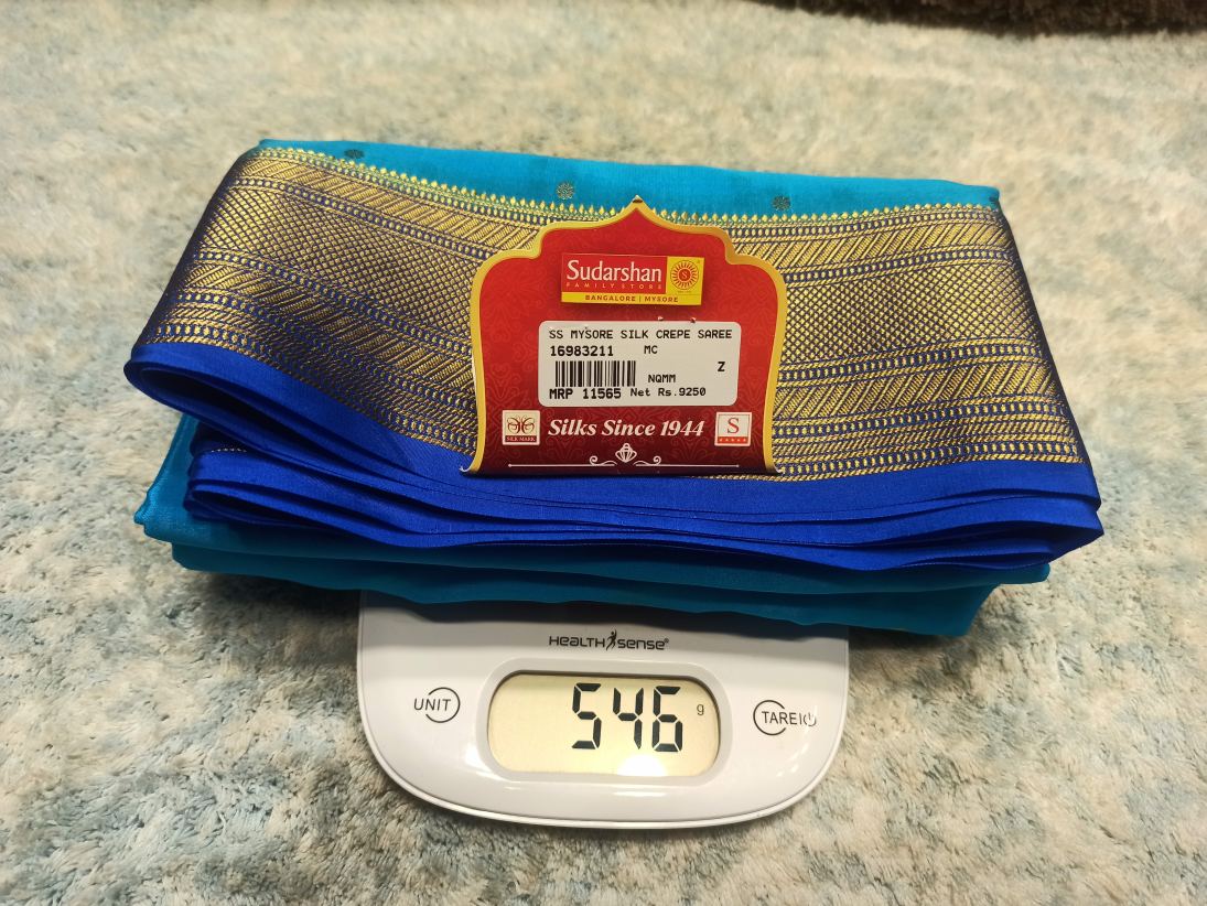 Pure Mysore Silk Saree.