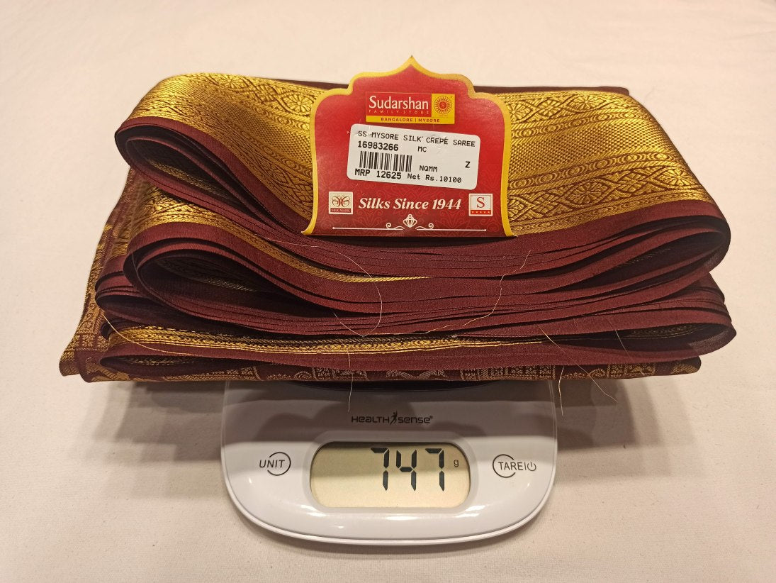 Pure Mysore Silk Saree.