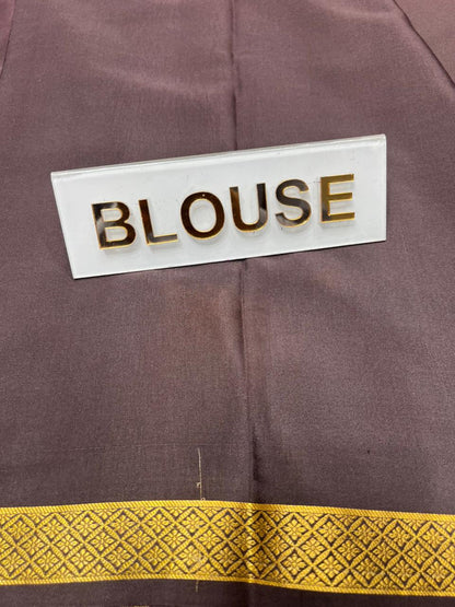 Pure Mysore Silk Saree.