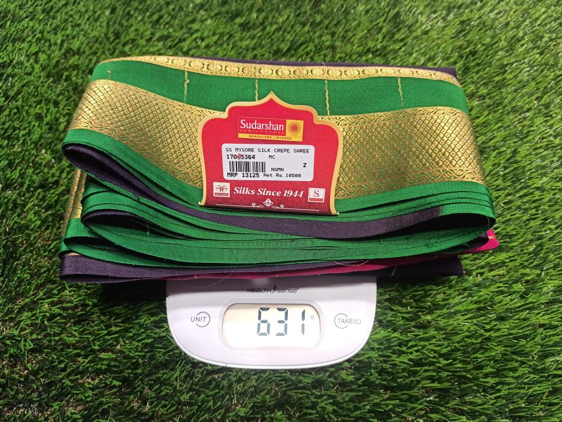 Pure Mysore Silk Saree.