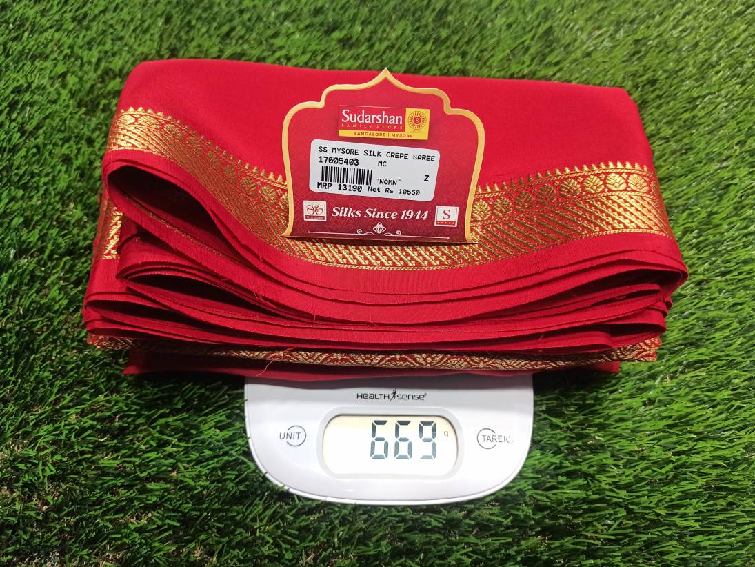 Pure Mysore Silk Saree.