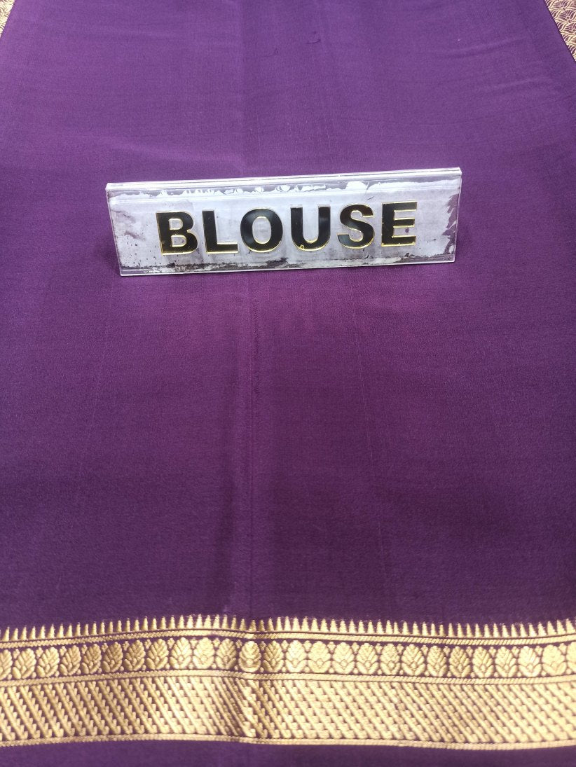 Pure Mysore Silk Saree.