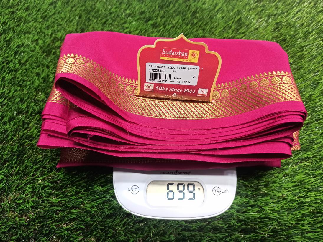 Pure Mysore Silk Saree.