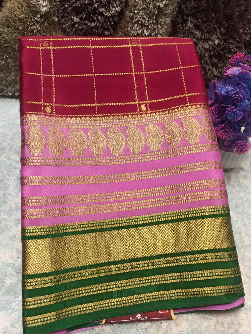 Pure Mysore Silk Saree.