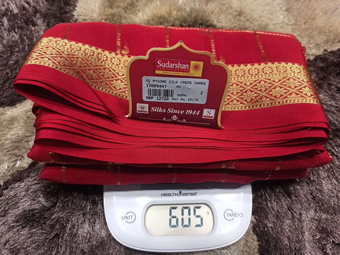 Pure Mysore Silk Saree.