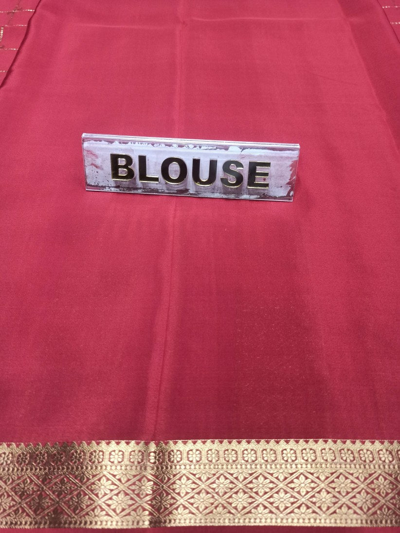 Pure Mysore Silk Saree.