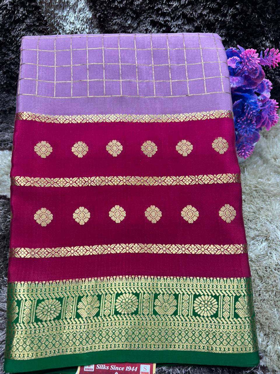 Pure Mysore Silk Saree.