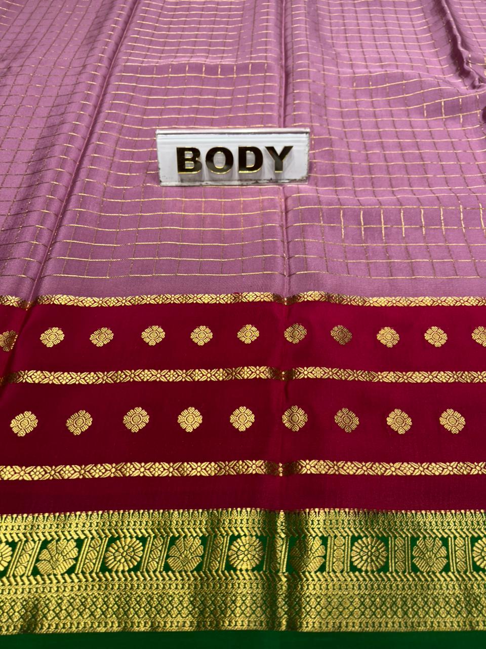 Pure Mysore Silk Saree.