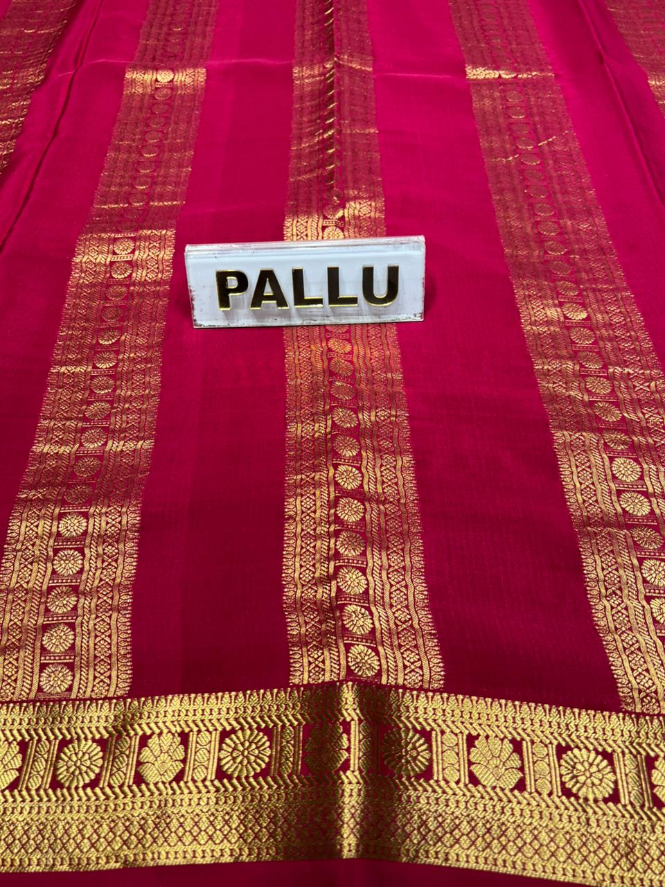 Pure Mysore Silk Saree.
